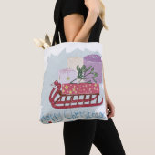 Retro. Vrolijk kerstfeest! Tote Bag (Dichtbij)