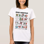 Retro Vrolijk Kerstfeest Trendy Cadeau Ideeën T-shirt (Voorkant)