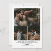 Retro Vrolijk Kerstfeest Trendy foto familie Feestdagenkaart (Achterkant)