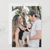 Retro Vrolijk Kerstmis Een Foto Feestdagenkaart (Achterkant)