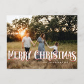 retro vrolijk kerstontwerp briefkaart (Voorkant)