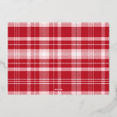  retro vrolijk kerstontwerp folie feestdagenkaart (Achterkant)