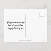  retro vrolijk kerstvakantie briefkaart (Achterkant)