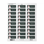 Retro Vrolijk & Roze Waterverf Sinterklaas Etiket (Full Sheet)