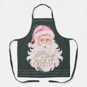 Retro Vrolijk & Roze Waterverf Sinterklaas Schort (Voorkant)