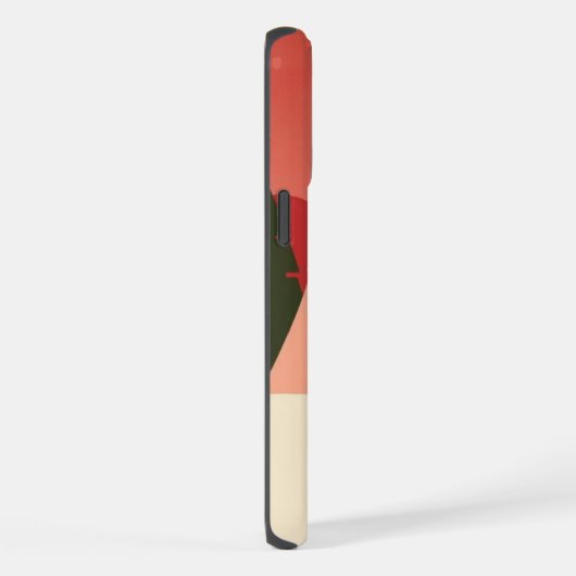 Retro/ Vrolijke Kerstboom iPhone Hoesje (Rechterkant)