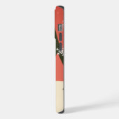 Retro/ Vrolijke Kerstboom iPhone Hoesje (Linkerkant)