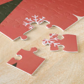 Retro/ Vrolijke Kerstboom Legpuzzel (Zijkant)