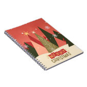Retro/ Vrolijke Kerstboom Notitieboek (Rechterzijde)