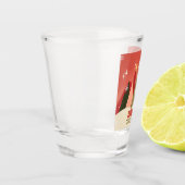 Retro/ Vrolijke Kerstboom Shot Glas (Links)