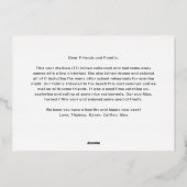 Retro Vrolijke Kerstmis Fotocollage Folie Feestdagenkaart (Achterkant)