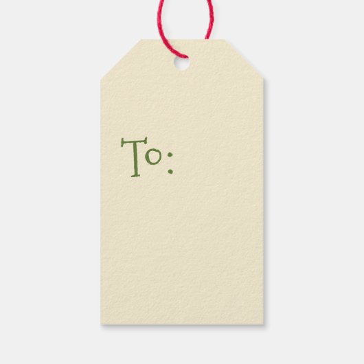 Retro  vrolijke kerststerren uit de middeleeuwen cadeaulabel (Achterkant)