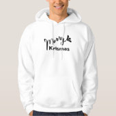 Retro vrolijke kerststijl hoodie (Voorkant)