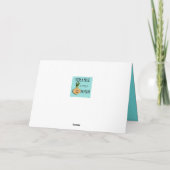 Retro Vrolijke Wenskaart van de Partij van de Pool Kaart (Achterkant)