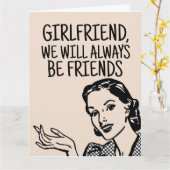 RETRO VROUW BESTE VRIEND VERJAARDAG GRAPPIGE KAART (Gele Bloem)