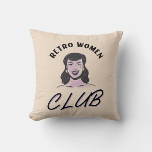 RETRO VROUW CLUB 1950 VIBE KUSSENS