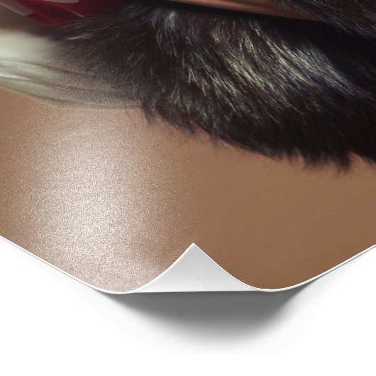  retro vrouw foto afdruk (Hoek)