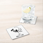 Retro vrouw in Martini Glass Bar Kartonnen Onderzetters (Insitu)