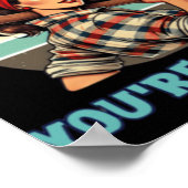Retro Vrouw Lumberjack 2 Fafo 2025 Poster (Hoek)