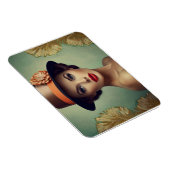  retro vrouw magneet (Rechterzijde)