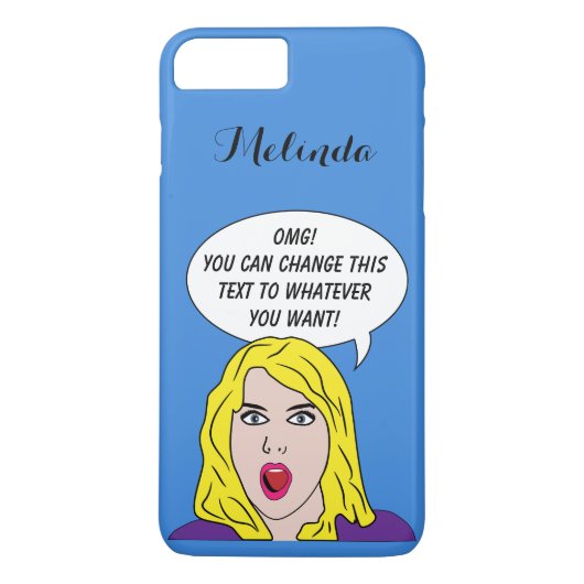 RETRO VROUW met de douanefoongevallen van de JOUW Case-Mate iPhone Case (Achterkant)