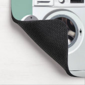 Retro Vrouw Met Een Wasserij Hulp Gezocht Teken Muismat (Hoek)