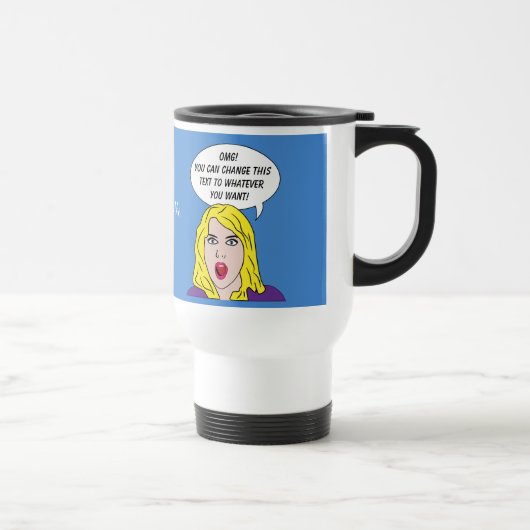 RETRO VROUW met JOUW TEKST aangepaste mokken (Rechts)