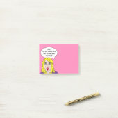 RETRO VROUW met JOUW TEKST douane Post-it nota's Post-it® Notes (Op bureau)