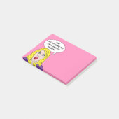 RETRO VROUW met JOUW TEKST douane Post-it nota's Post-it® Notes (Schuin)