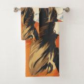 Retro vrouw portret in de sneeuw bad handdoek (Insitu)