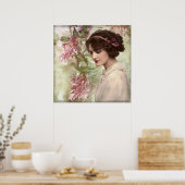 Retro-vrouw Poster (Keuken)