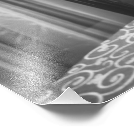 Retro vrouw roken foto afdruk (Hoek)