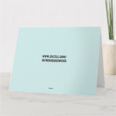 RETRO VROUW ROTARY PHONE BIRTHDAY CARDS KAART (Achterkant)