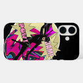 Retro vrouw superheld Case-Mate iPhone case (Achterkant (horizontaal))