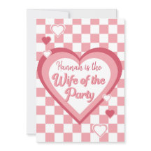 Retro vrouw van de partij Heart Disco Vrijgezellen