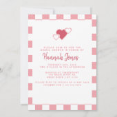 Retro vrouw van de partij Heart Disco Vrijgezellen Kaart (Achterkant)