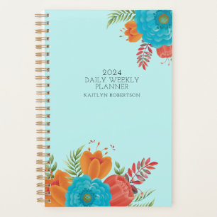 Retro Vrouwelijke Kalender Planner Niet gedateerd