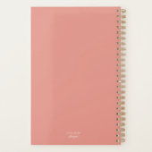 Retro Vrouwelijke Kalender Planner Niet gedateerd (Achterkant)