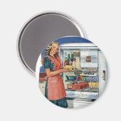  Retro Vrouwen 50s Keuken Volledige Koelkast Magneet (Voorkant / Achterkant)