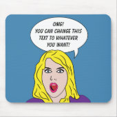 RETRO VROUWEN, aangepast mousepad Muismat (Voorkant)