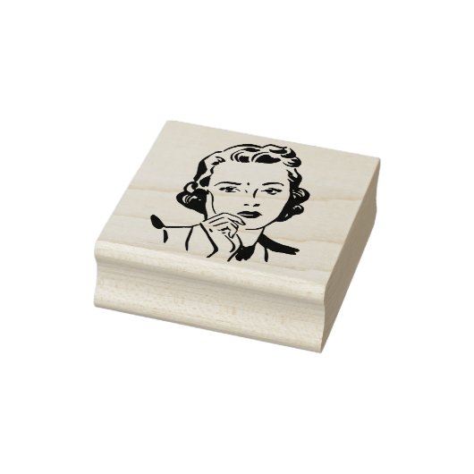 Retro Vrouwen  comic cartoon kunst Rubberstempel (Stempel)