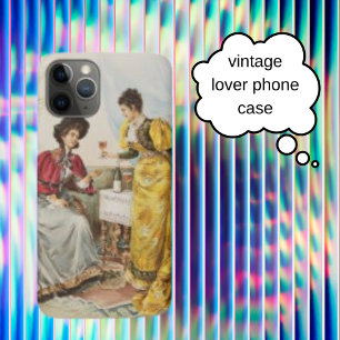  Retro Vrouwen Drink Wijn Case-Mate iPhone Case