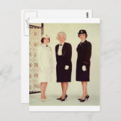 Retro  vrouwen in een uniek mooi sterk briefkaart (Voorkant / Achterkant)