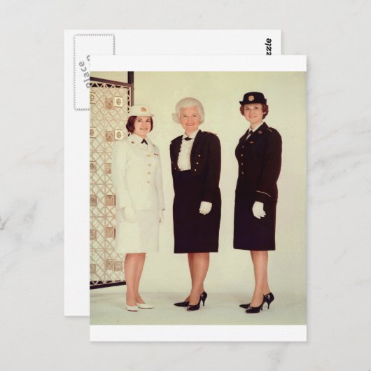 Retro  vrouwen in een uniek mooi sterk briefkaart (Voorkant / Achterkant)