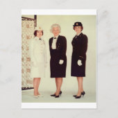 Retro vrouwen in een uniek mooi sterk briefkaart (Voorkant)