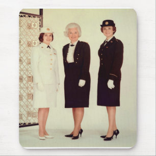 Retro  vrouwen in een uniek mooi sterk muismat