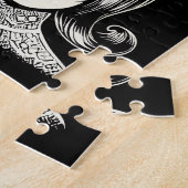 Retro Vrouwen Kapsels Boho Cool Legpuzzel (Zijkant)