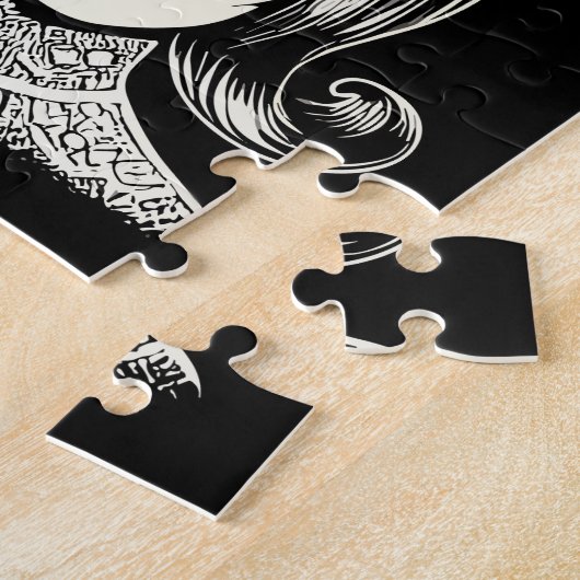 Retro Vrouwen Kapsels Boho Cool Legpuzzel (Zijkant)