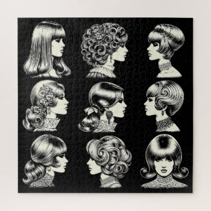 Retro Vrouwen Kapsels Boho  Cool Legpuzzel