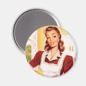  Retro Vrouwen Kitsch 50s Keuken Magic Magneet (Voorkant / Achterkant)